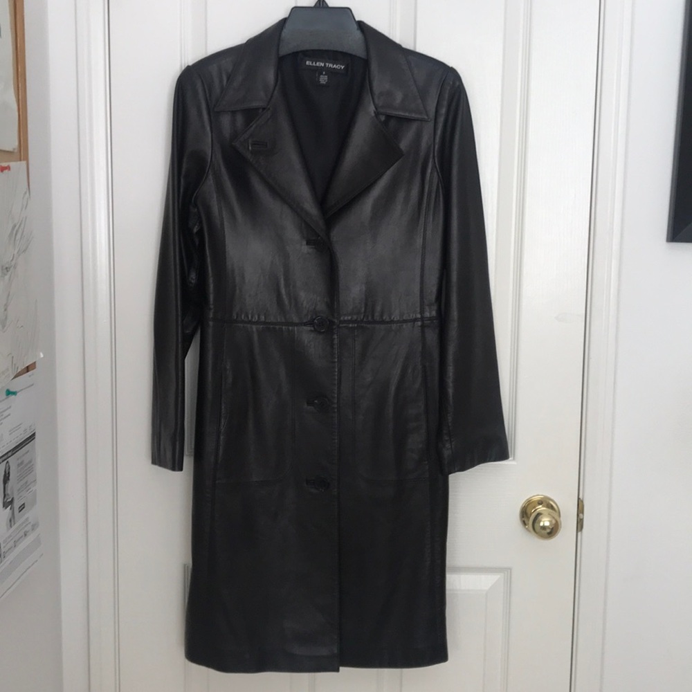 Leather coat